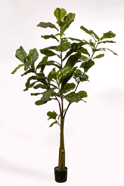 5Ft Artificial Fiddle Tree In Pot Green