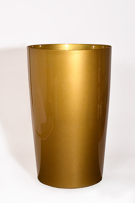 15.75" X 23.5" Tall Round Planter Gold