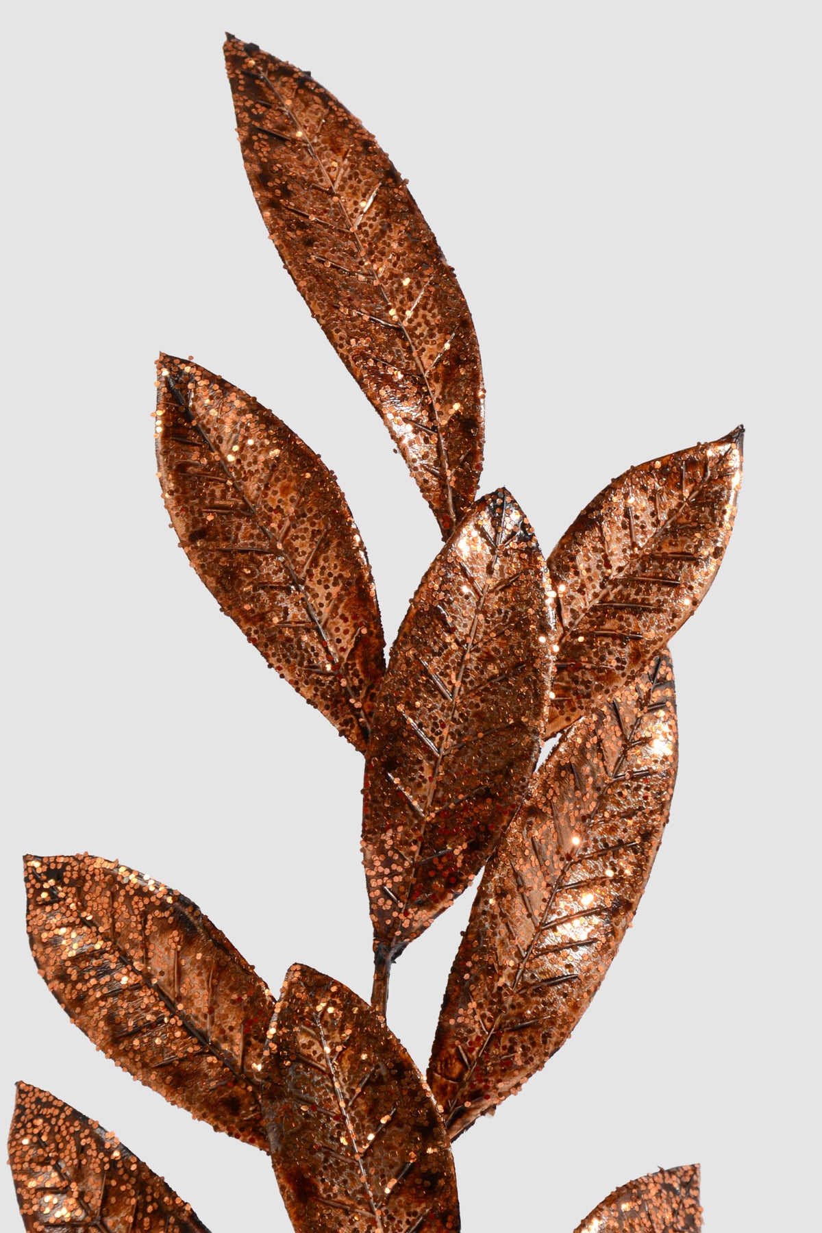 26" Metallic Bay Leaf Spray Coffee