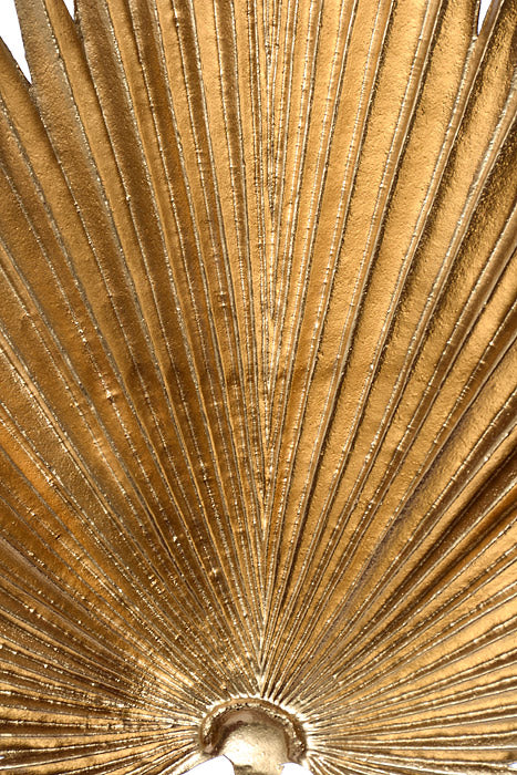 29" Metallic Palm Leaf Spray Gold