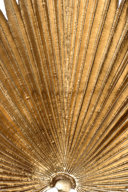 29" Metallic Palm Leaf Spray Gold