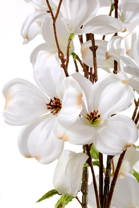 5.5Ft Artificial Southern Dogwood Tree White