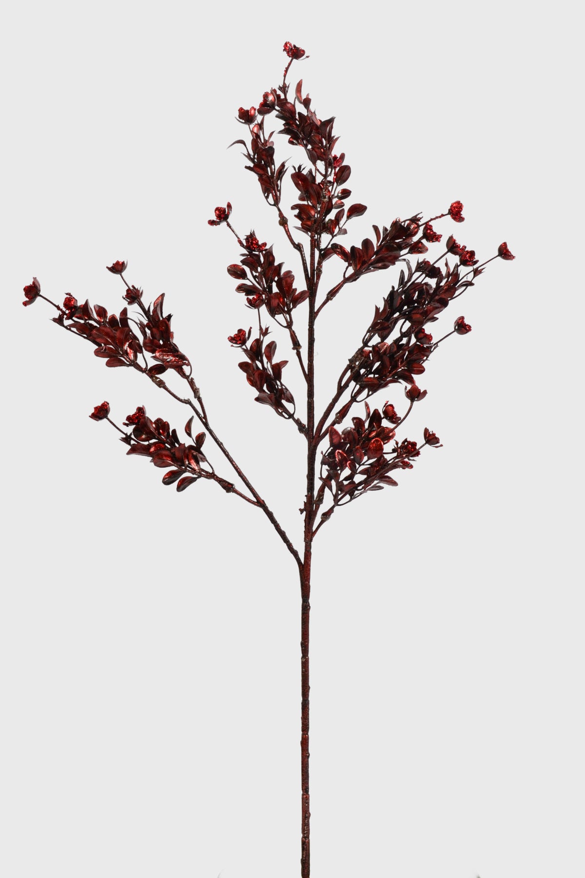 24.5" Leaf Spray Burgundy