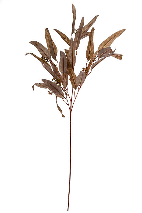 34.5" Willow Eucalyptus Spray Yellow/Gold