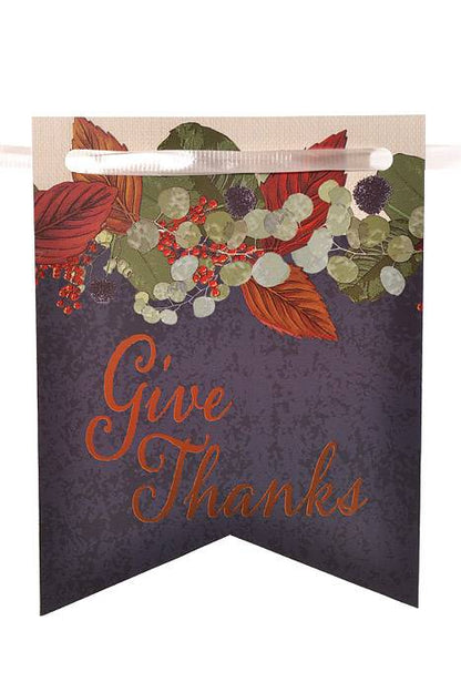 6" X 8FT Foil Fall Thanksgiving Streamer Fall Colors