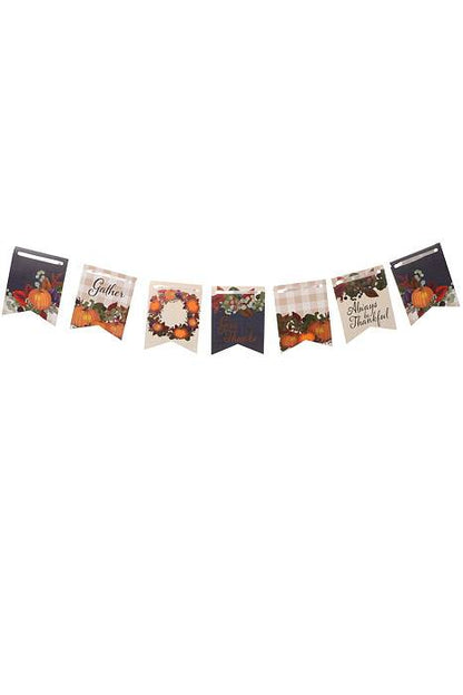 6" X 8FT Foil Fall Thanksgiving Streamer Fall Colors