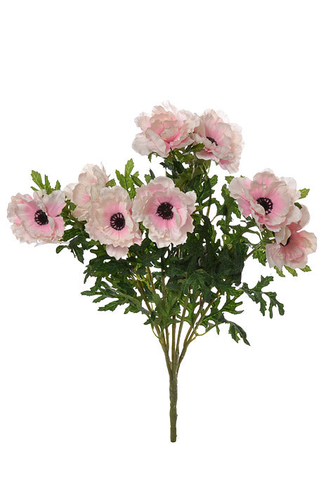 20&quot; Silk Wave Anemone Bush Pink/Cream