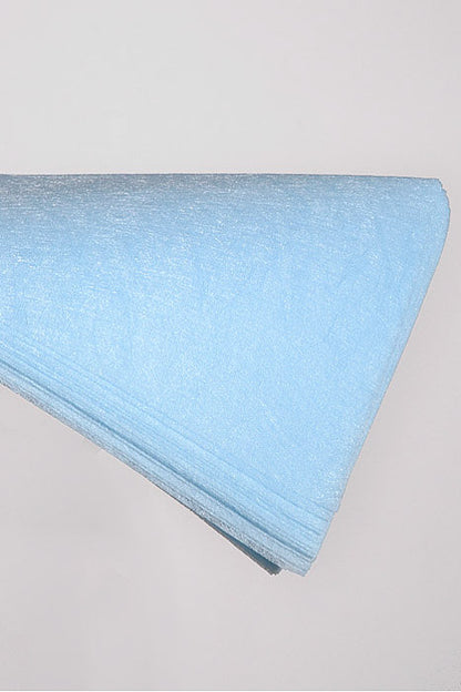 22.5" Non-Woven Fiber Tissue Sheet Light Blue Pkg/15
