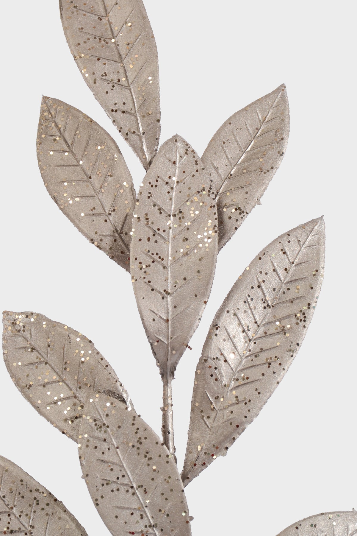 26" Metallic Bay Leaf Spray Champagne