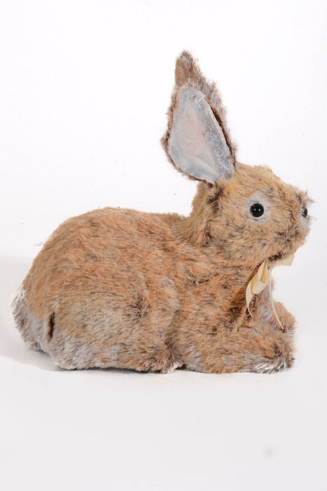 8" Faux Fur Bunny Natural