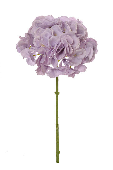 19" Silk Hydrangea Spray Lavender