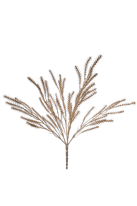 17.5" Metallic Pine Bush Champagne