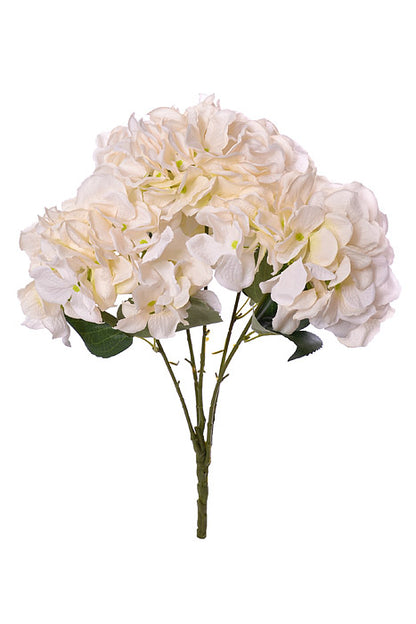 20" Silk Hydrangea Bush (Ivory)