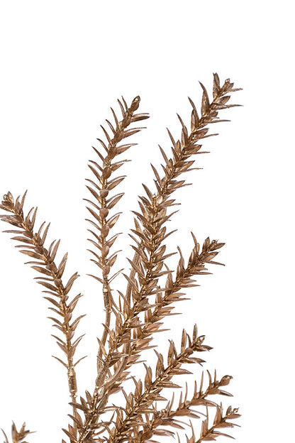 17.5" Metallic Pine Bush Champagne