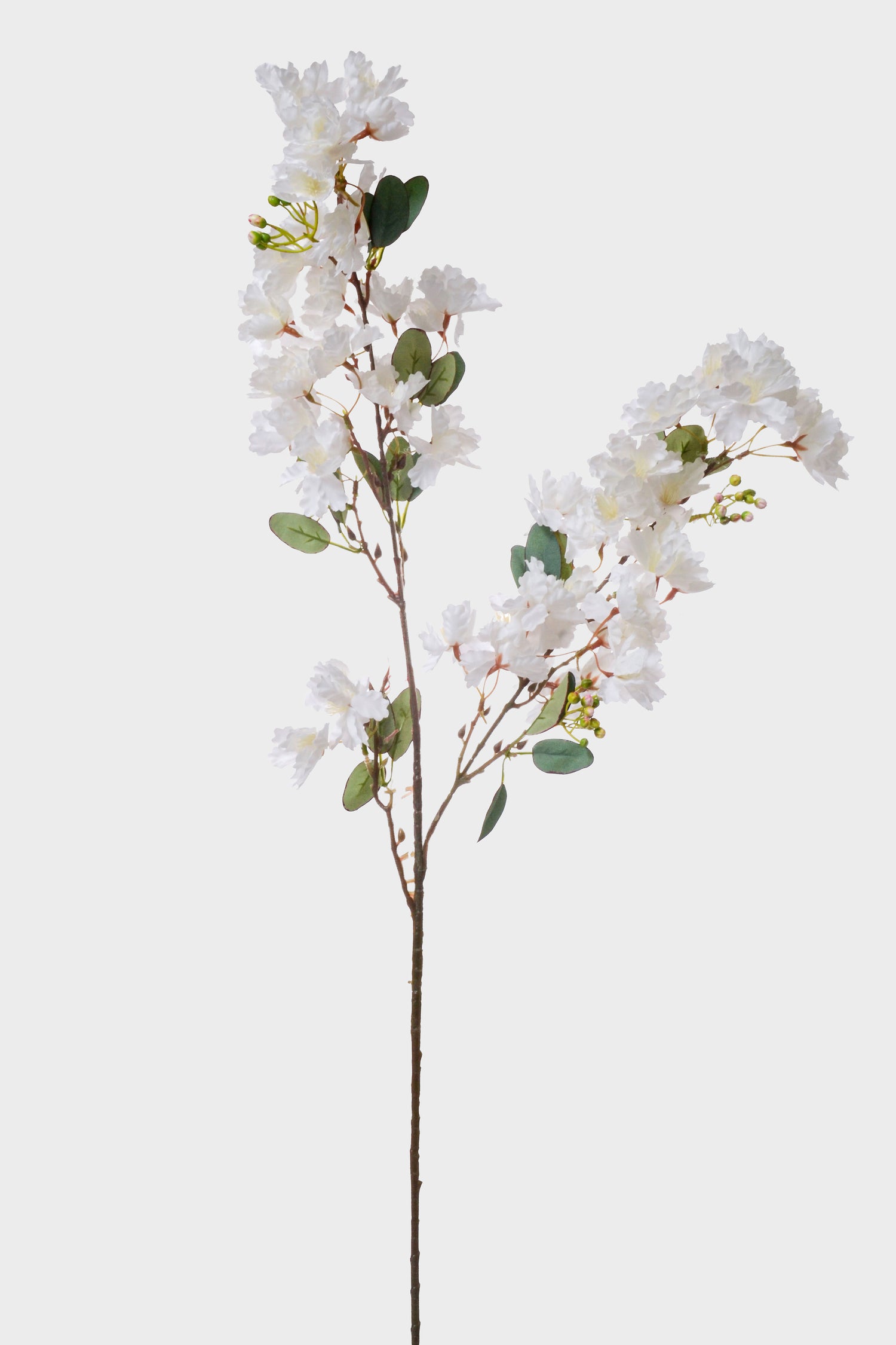 35.5" Silk Cherry Blossom Spray White