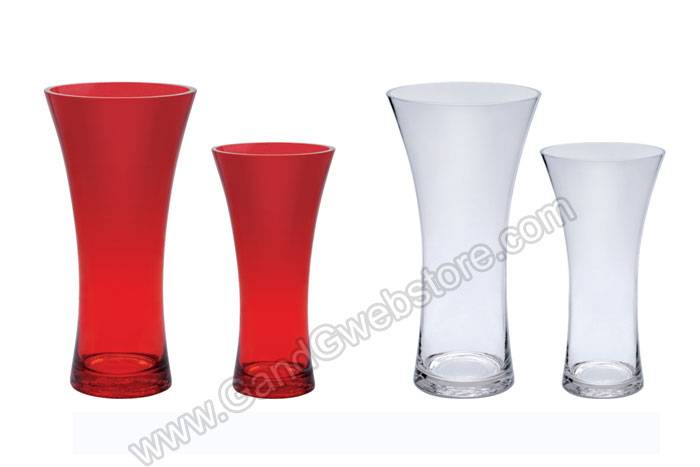 11.75&quot; Gathering Glass Vase Clear