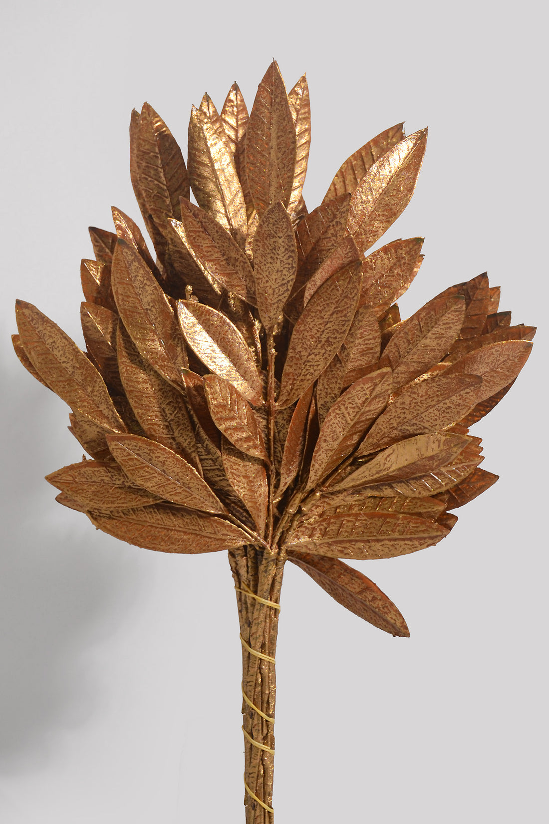 17" Bay Leaf Spray Antique Gold Pkg/12