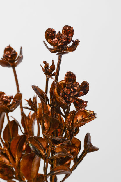24.5" Leaf Spray Dark Copper