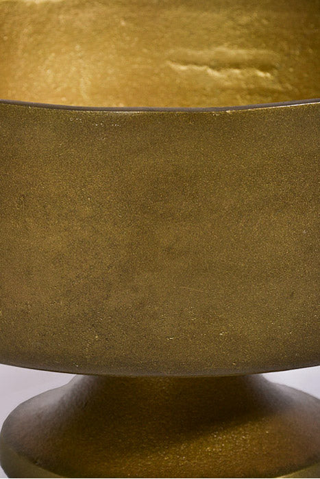 8" X 5.25" Finale Compote Antique Gold