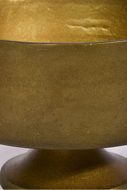 8" X 5.25" Finale Compote Antique Gold