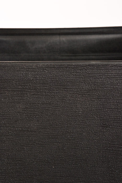 11.5" X 22.5" Tall Tapered Planter Black