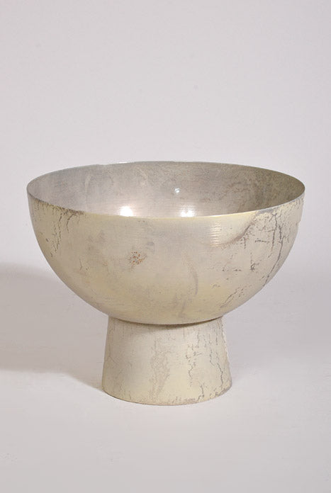 8.5" X 6.5" Isabella Compote Off White