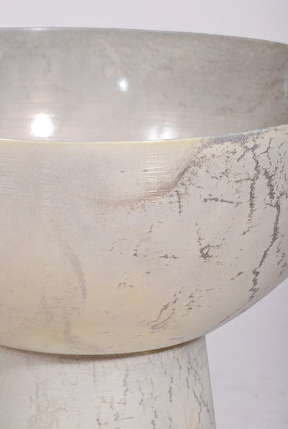 8.5" X 6.5" Isabella Compote Off White