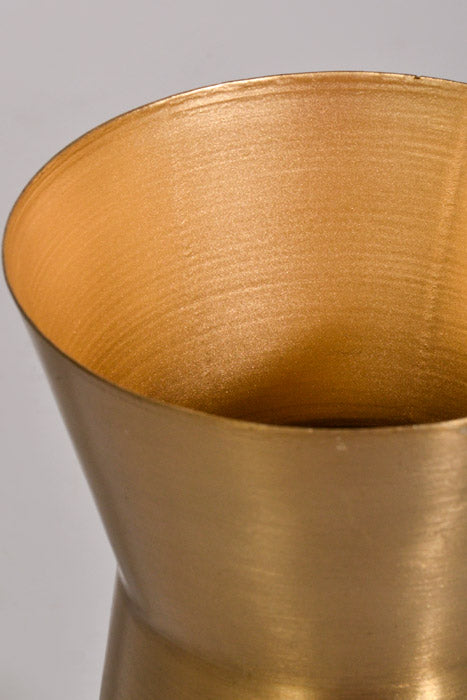 4.25" X 8" Soleil Vase Gold