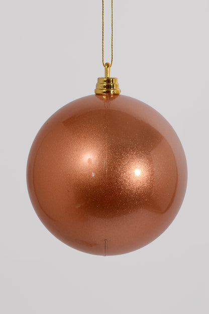 100MM Ornament Ball Bx/6 Sand Gold