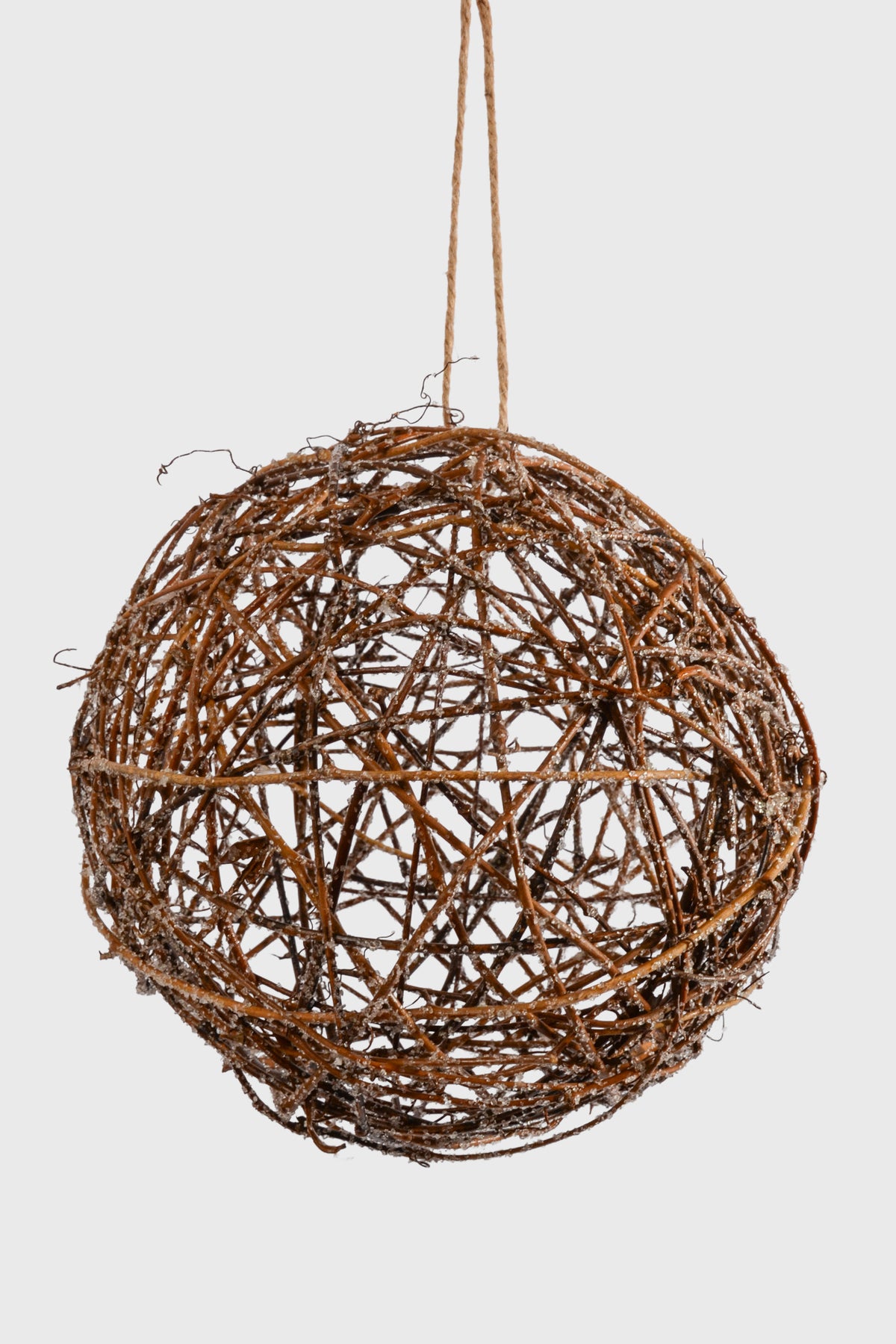 8" Ice Twig Ball Natural