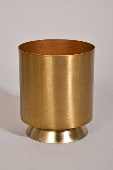 5" X 5.75" Soleil Pot Gold