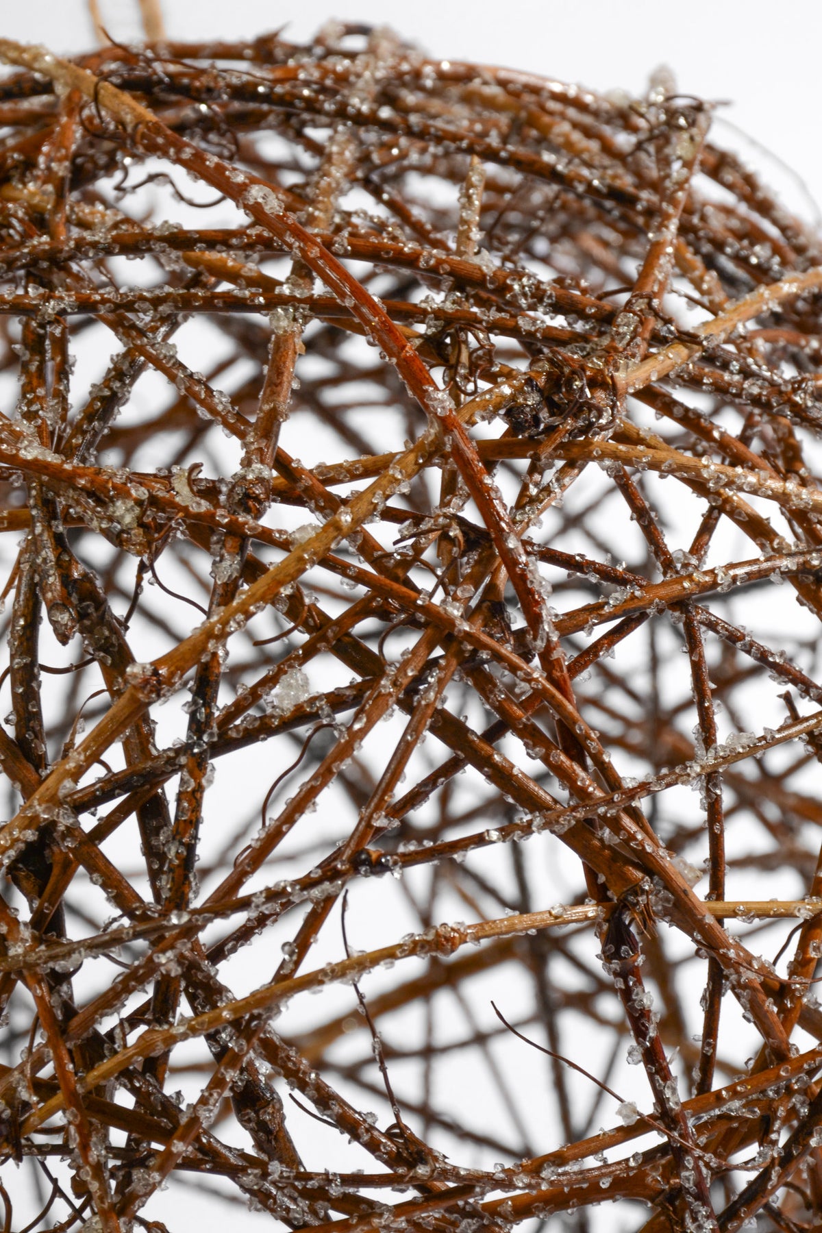 8" Ice Twig Ball Natural