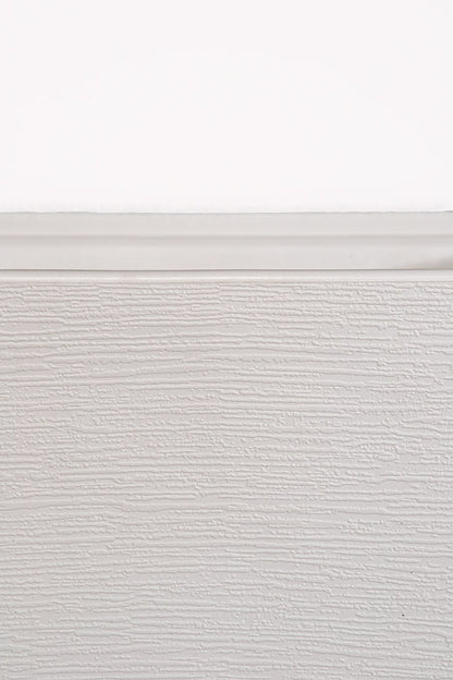 13.5" X 27.5" Tall Tapered Planter White