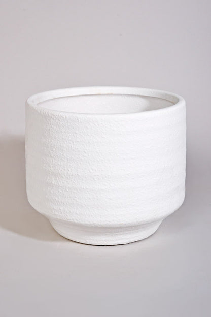 9.5" X 8.25" Andrade Pot White