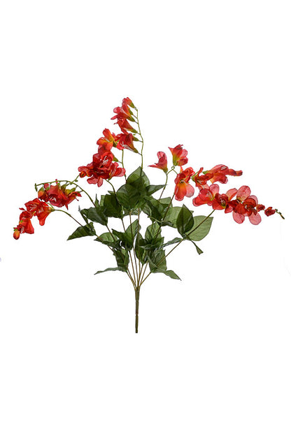 20" Silk Freesia Bush Red