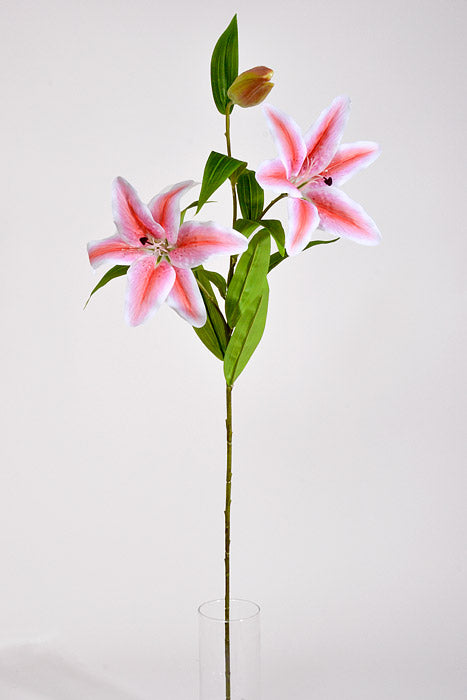 39" Silk Lily Spray Pink