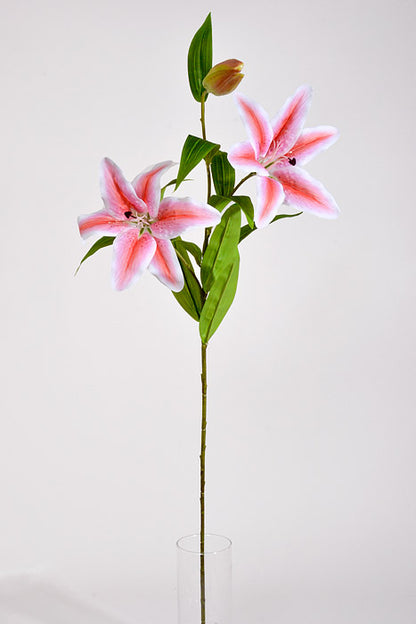 39" Silk Lily Spray Pink
