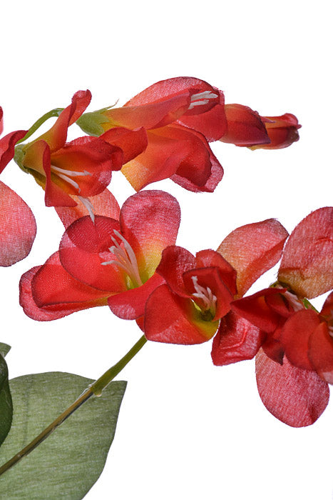 20" Silk Freesia Bush Red