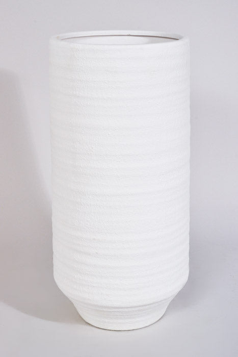 9.25" X 20" Andrade Vase White