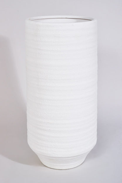 9.25" X 20" Andrade Vase White