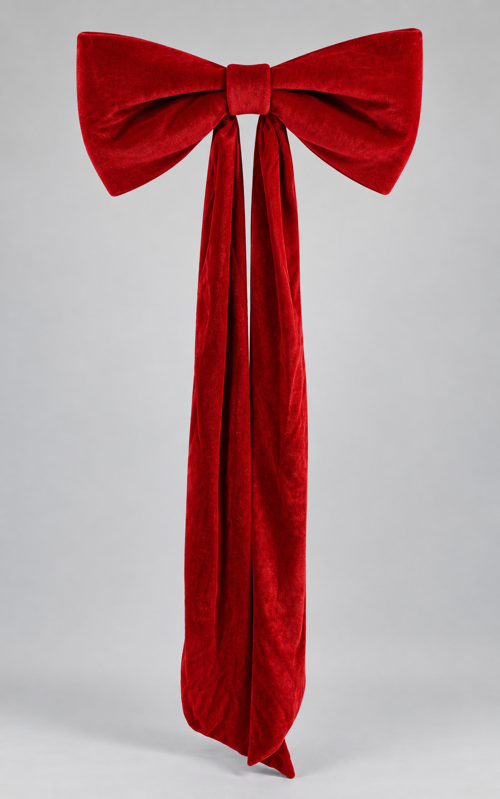 23" Velvet Bow Outdoor W/Uv Red