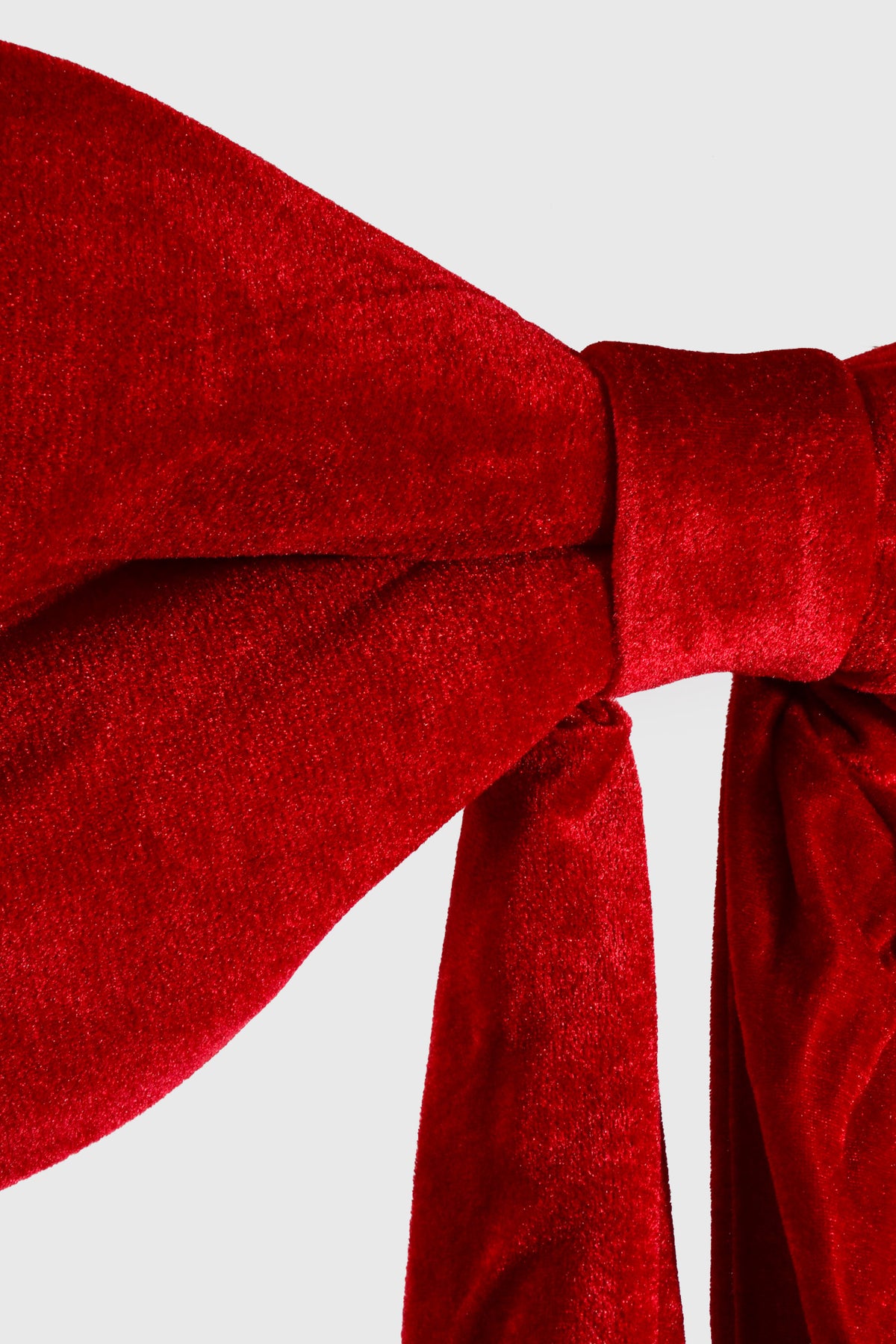 23" Velvet Bow Outdoor W/Uv Red