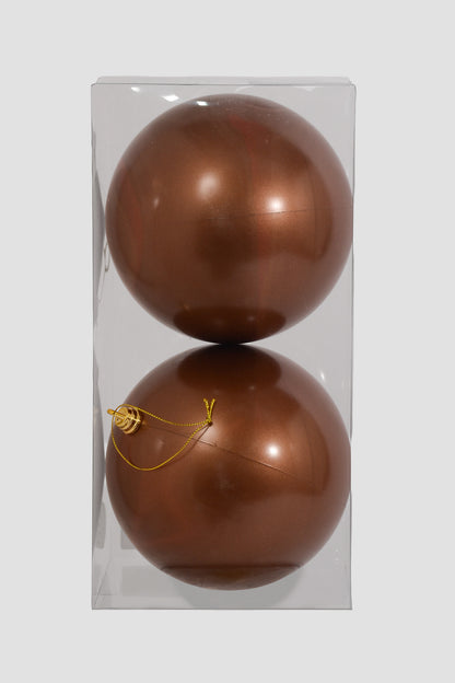 150MM Ornament Ball Matte Expresso Bx/2