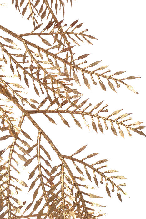 6Ft Metallic Mimosa Garland Gold