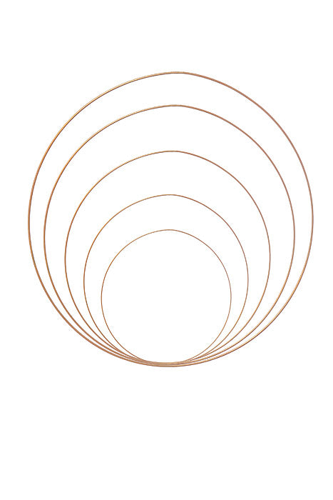 Metal Hoop Ring Gold