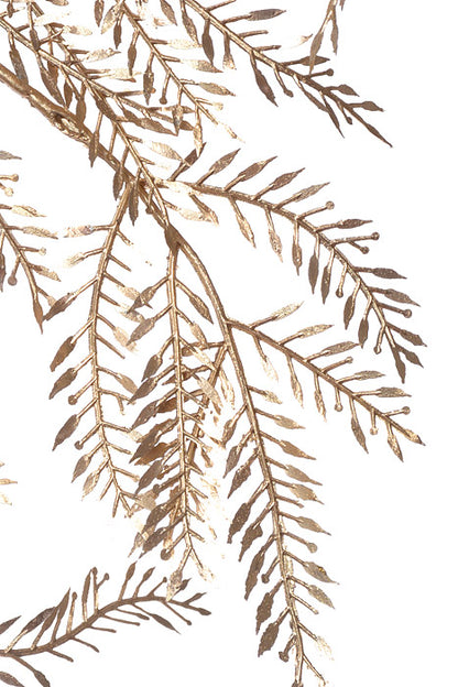 6Ft Metallic Mimosa Garland Champagne