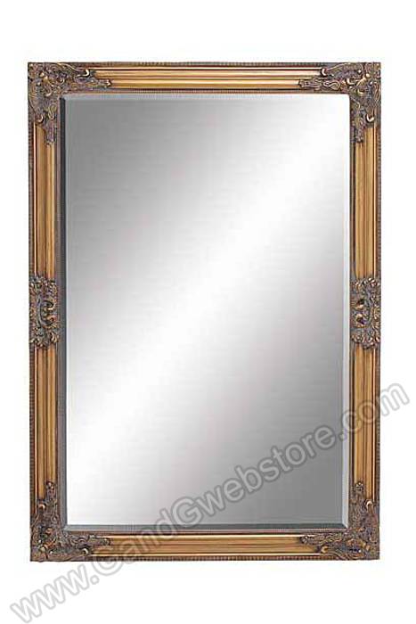 28" X 40" Framed Bevelled Mirror