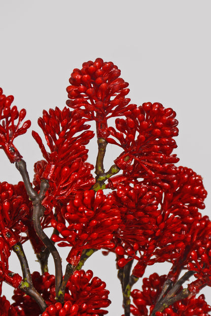 11" Soft Pe Sedum Bundle/3 Red