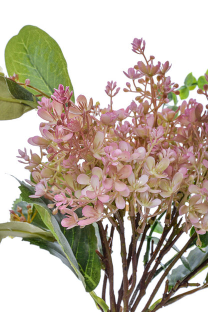16" Hydrangea/Eucalyptus Bouquet Purple