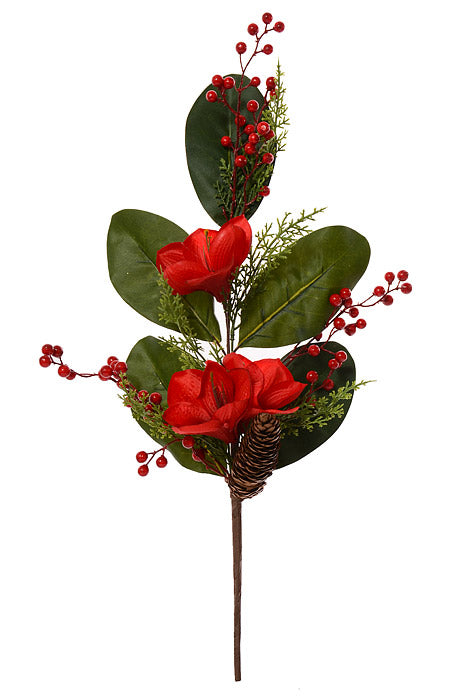 26" Magnolia Cedar Red/Green